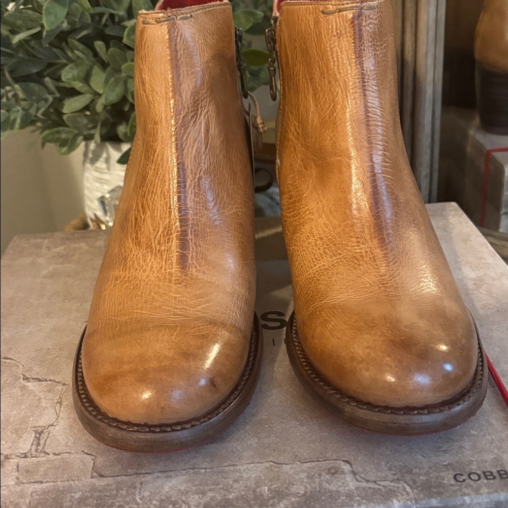 Bed Stu Yell Leather Ankle Boots Rustic Tan Size 8.5 or 9.5 - Picture 5 of 9
